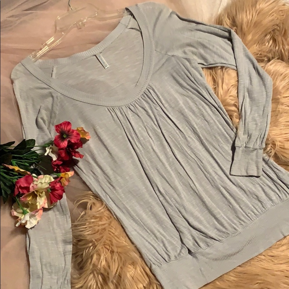 BLU HEAVEN Grey Blouse (Size S)